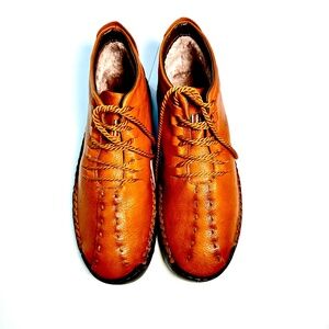 Men's brown leather ankle loafer/moccasin – New